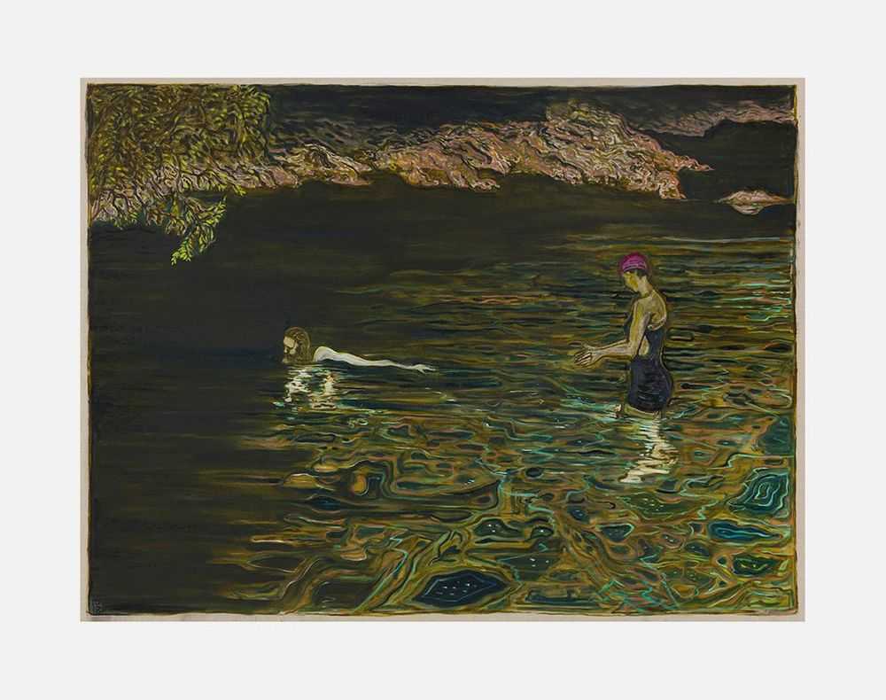 Billy Childish, ‘Swimmer’, 2019, Print, Archival reproduction print on heavy matt stock, L-13 Light Industrial Workshop, Numbered