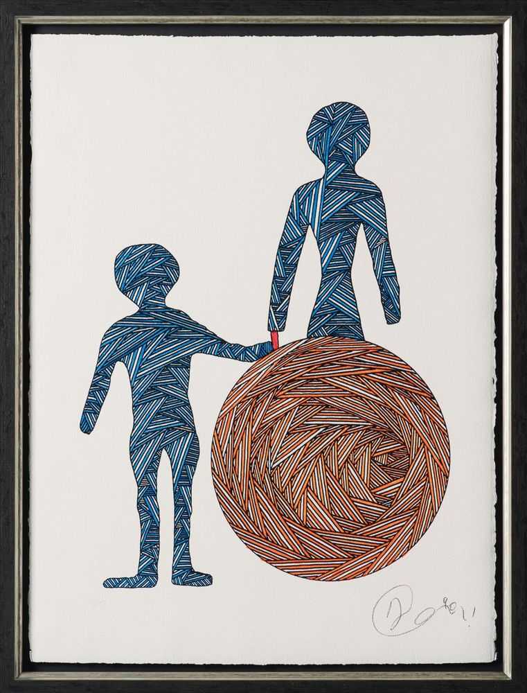 Billy Connolly, ‘Helping Mummy with Twine’, 2023, Print, Pigment print on paper, Castle Fine Art, Numbered, Framed