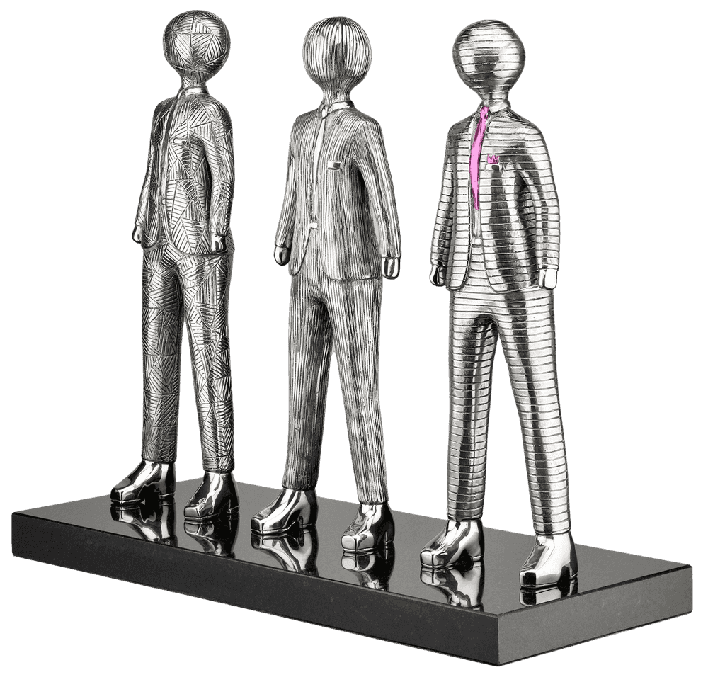 Billy Connolly, ‘Pink Tie & Hanky - Stainless Steel’, 2021, Sculpture, Sculpture, Castle Fine Art, 
