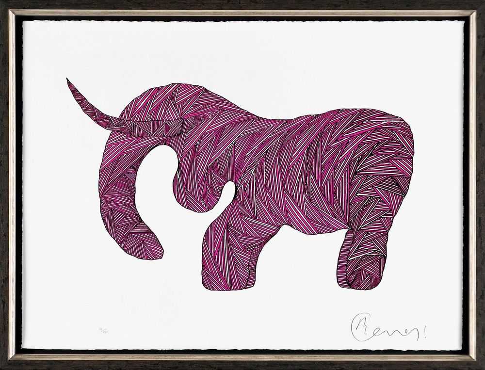 Billy Connolly, ‘Purple People Eater’, 2022, Print, Fine Art Print, Castle Fine Art, Framed
