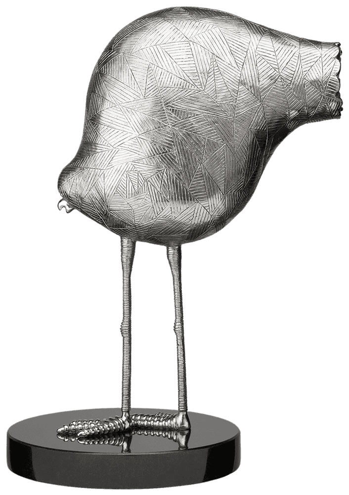 Billy Connolly, ‘Wading Bird - Stainless Steel’, 2022, Sculpture, Polished stainless steel sculpture with black granite base, Castle Fine Art, Numbered