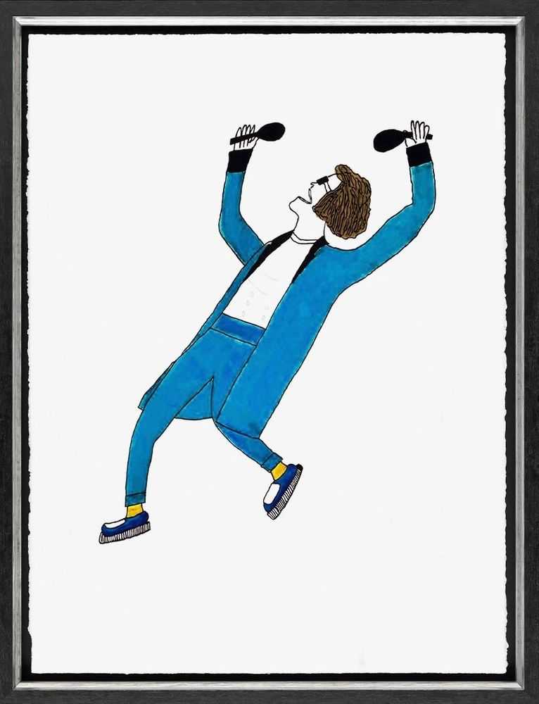 Billy Connolly, ‘Windswept & Interesting (Blue)’, 2021, Print, Fine Art Print, Castle Fine Art, Framed