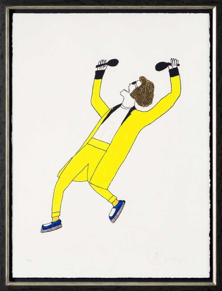 Billy Connolly, ‘Windswept & Interesting (Yellow)’, 2022, Print, Fine Art Print, Castle Fine Art, Framed