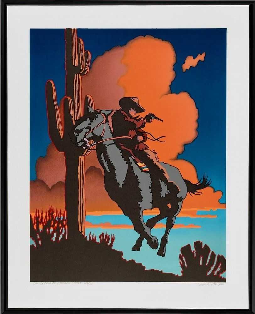 Billy Schenck, ‘The Legend of Gregorio Cortez’, 2021, Print, Silkscreen print, Castle Fine Art, Numbered, Framed