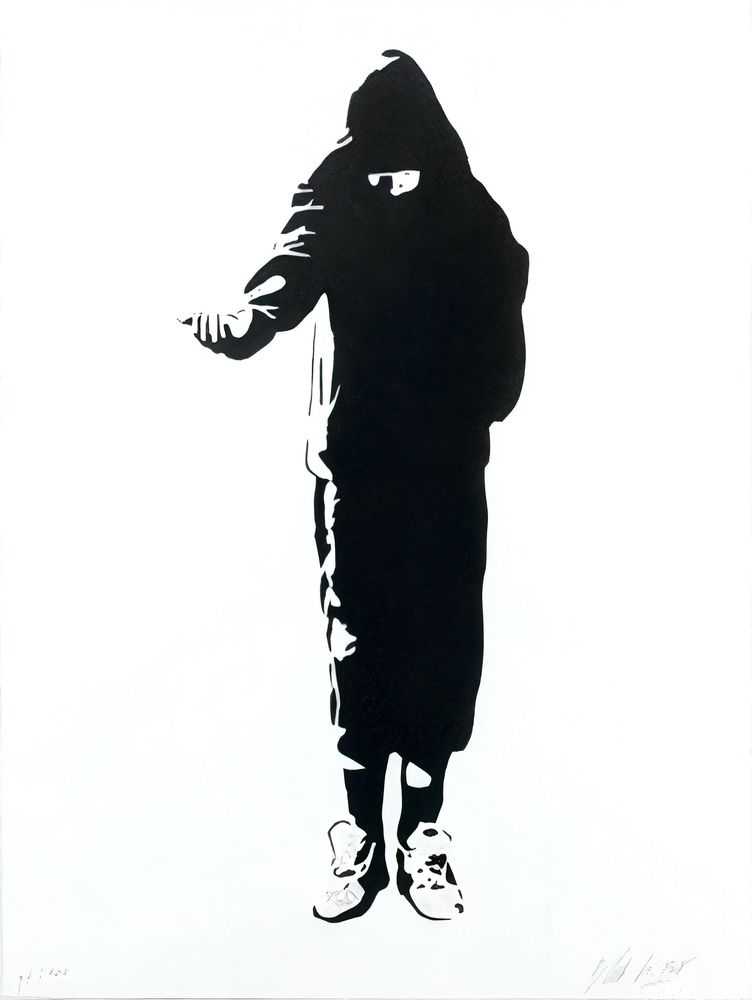 Blek le Rat, ‘Beggar’, 2006, Print, Screenprint, Black Rat Press, Numbered