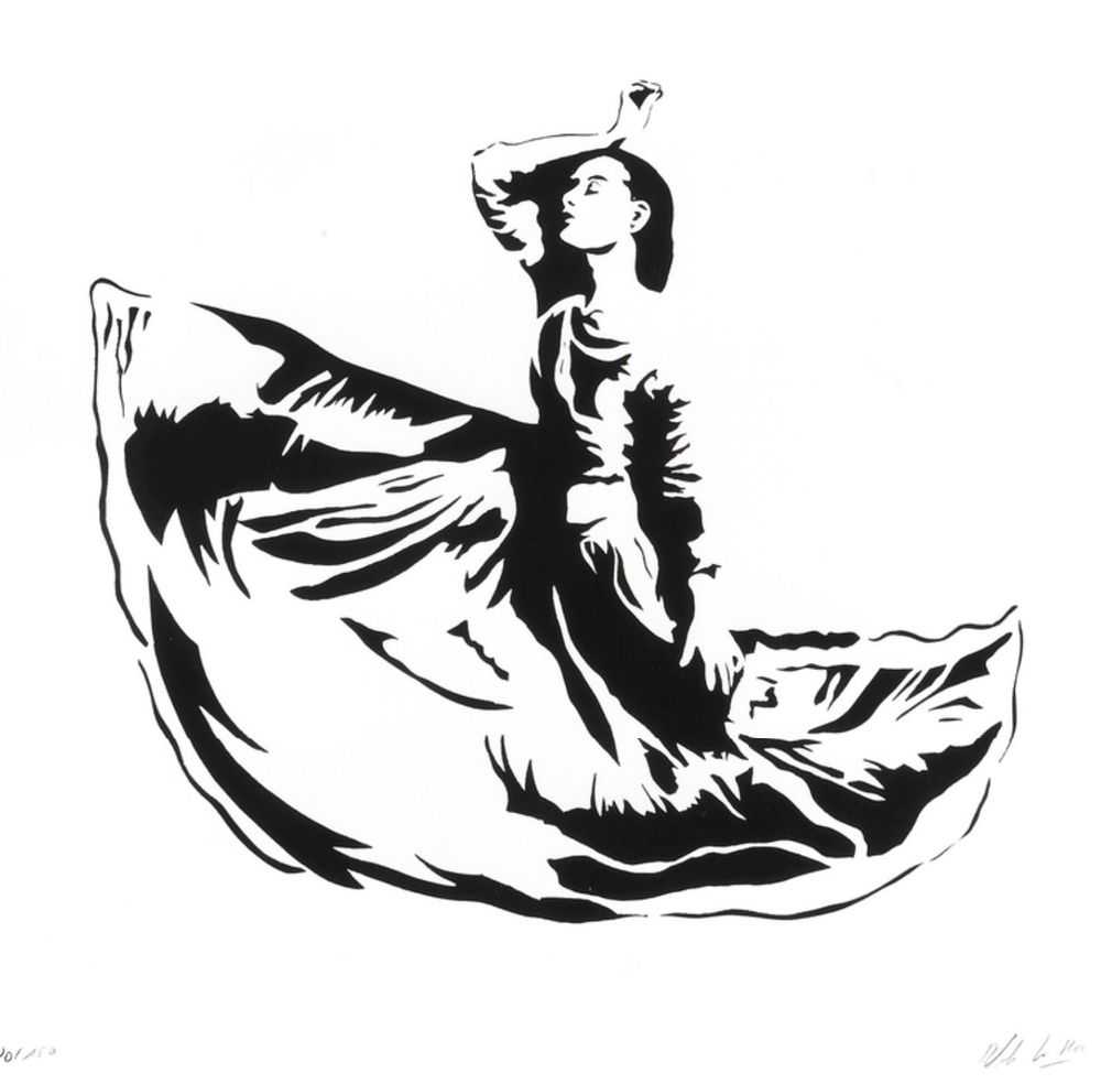Blek le Rat, ‘Dancer’, 2008, Print, Screenprint, Black Rat Press, Numbered