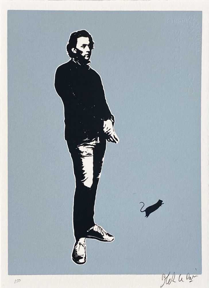 Blek le Rat, ‘Frédéric Chopin (Blue)’, 06-11-2020, Print, 2 colour screenprint on 300gsm Vélin d'Arches paper, Self-released, Numbered