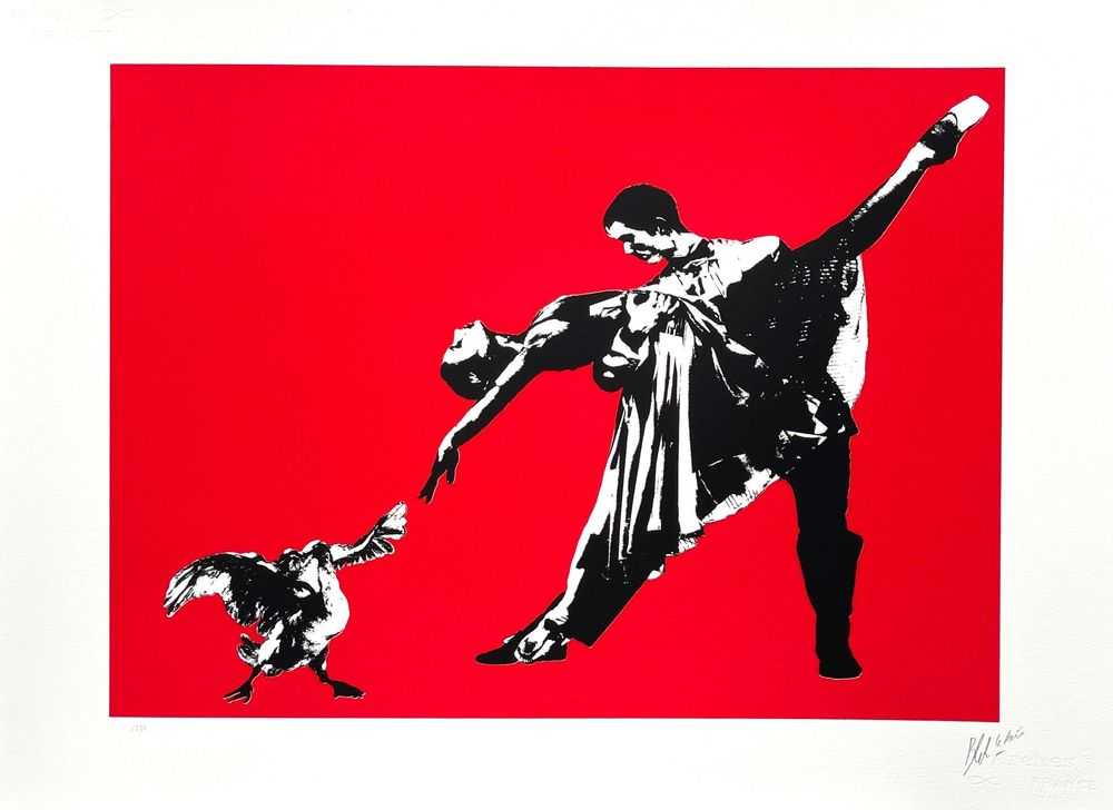 Blek le Rat, ‘Le Dernier Tango à Paris’, 09-05-2016, Print, Seriagraph on Arches 300g paper with deckled edges, Self-released, Numbered