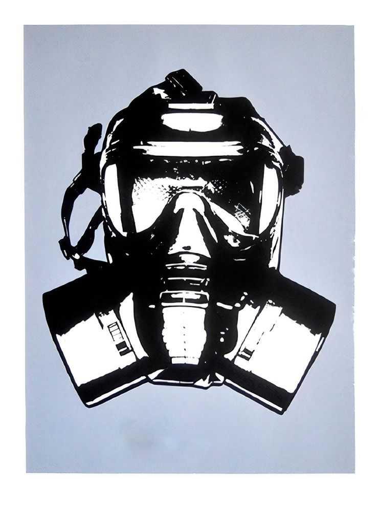 Blek le Rat, ‘Mask’, 2016, Print, Seriagraph on Vélin d’Arches, 250gsm with deckled edges, Self-released, Numbered