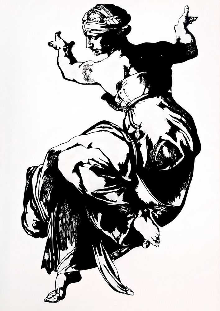 Blek le Rat, ‘Sibyl’, 07-09-2013, Print, 1 color screenprint on 160LB Superfine Ultra White Smooth, Jonathan LeVine Gallery, Numbered