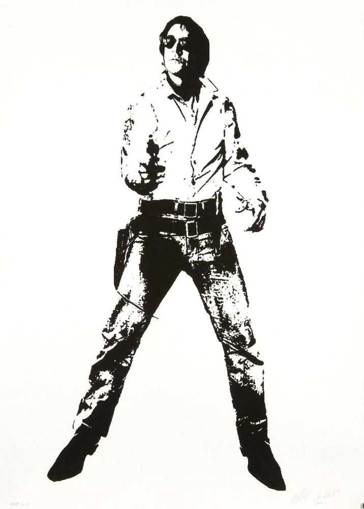 Blek le Rat, ‘Space Cowboy’, 17-02-2008, Print, 2 Colour screenprint with varnish on 300gm Somerset satin white, Black Rat Press, Numbered