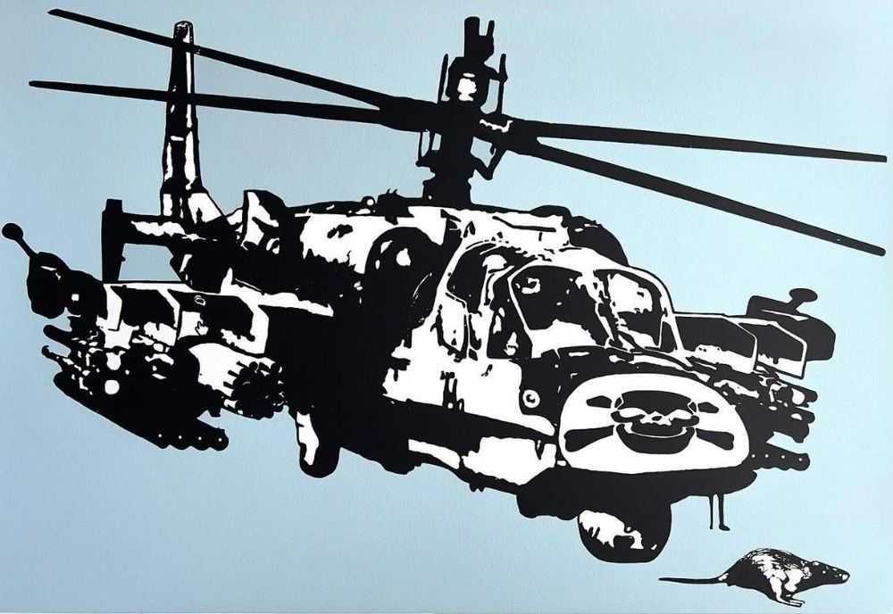 Blek le Rat, ‘The Warbird’, 2025, Print, 3-colour serigraphy on 300g Arches paper, Self-released, Numbered