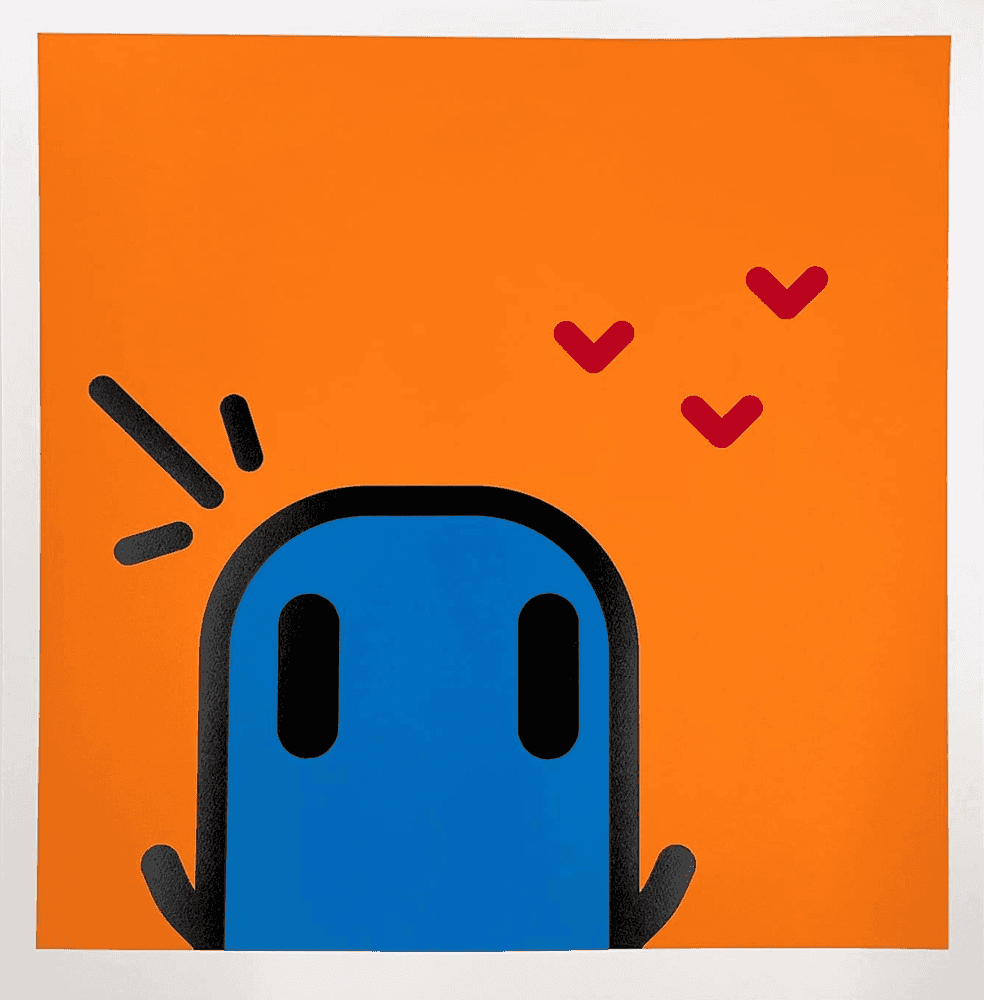 Blok, ‘Print 2 (Orange)’, 2021, Print, Screenprinted on Somerset Satin 300gsm paper (6 layers/colours), Toxic Arts, Numbered