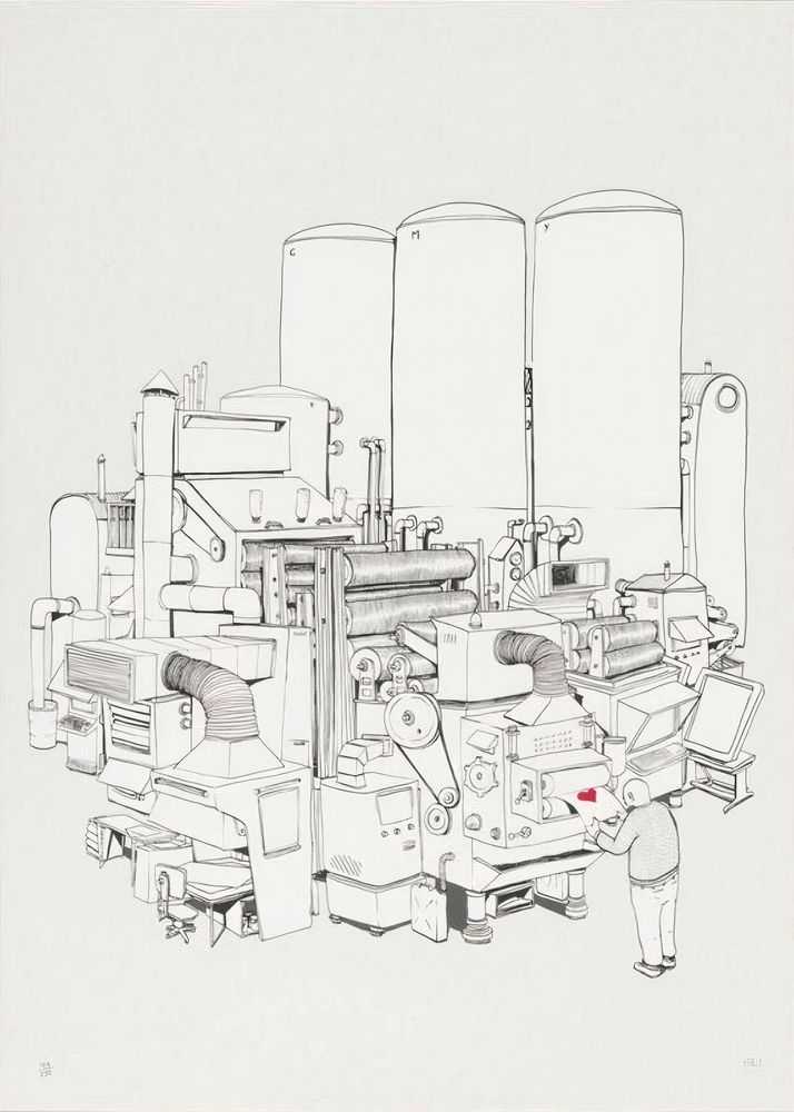Blu, ‘C.M.Y.K.’, 31-08-2007, Print, Screenprint, Pictures On Walls, Numbered
