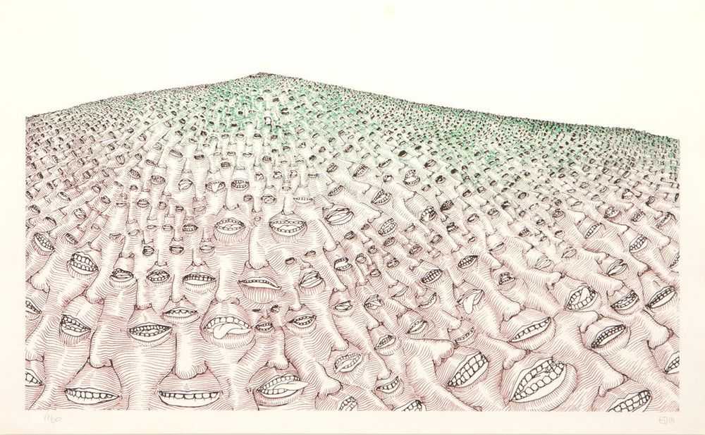 Blu, ‘Il Nulla’, 19-12-2007, Print, Screenprint on 100% cotton paper, Studiocromie, Numbered