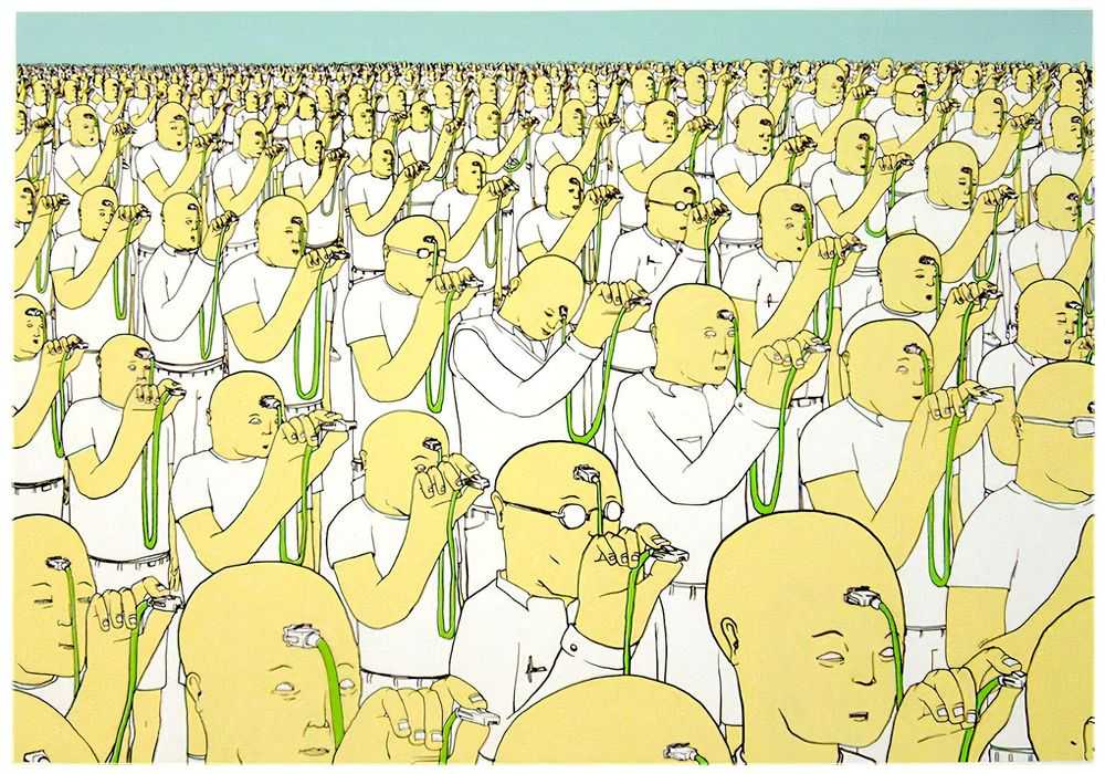 Blu, ‘World Wide Trap’, 29-05-2007, Print, 4 Colour screenprint on pure white 250gsm paper, Pictures On Walls, Numbered