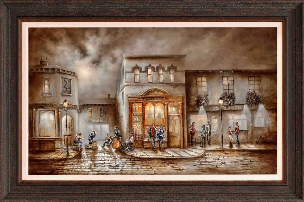 Bob Barker, ‘12 Bars Past Midnight (Canvas On Board)’, 2022, Print, Hand-varnished boxed canvas on board, Castle Fine Art, 