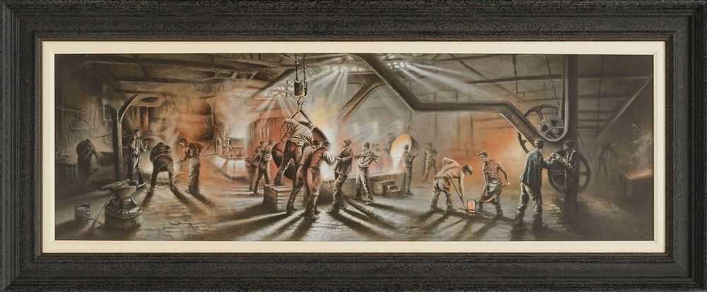 Bob Barker, ‘Forging Ahead’, 2017, Print, Canvas on board, Castle Fine Art, Framed
