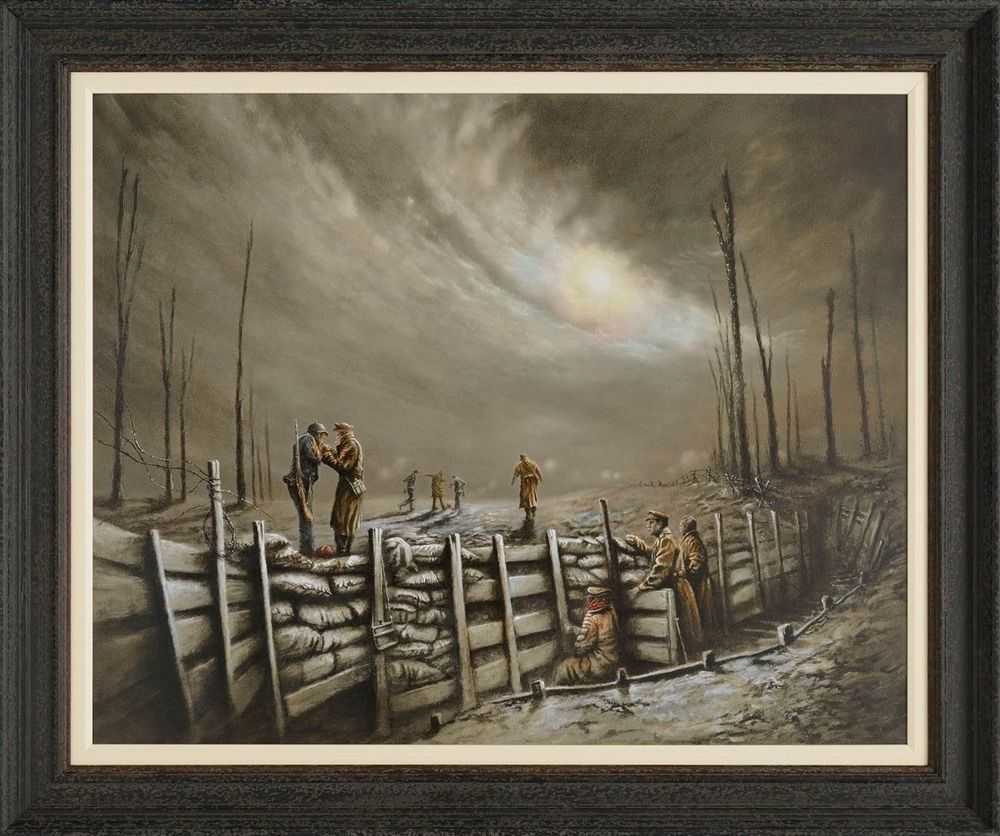 Bob Barker, ‘Give Us A Light Mate’, 2017, Print, Canvas on board, Castle Fine Art, Framed