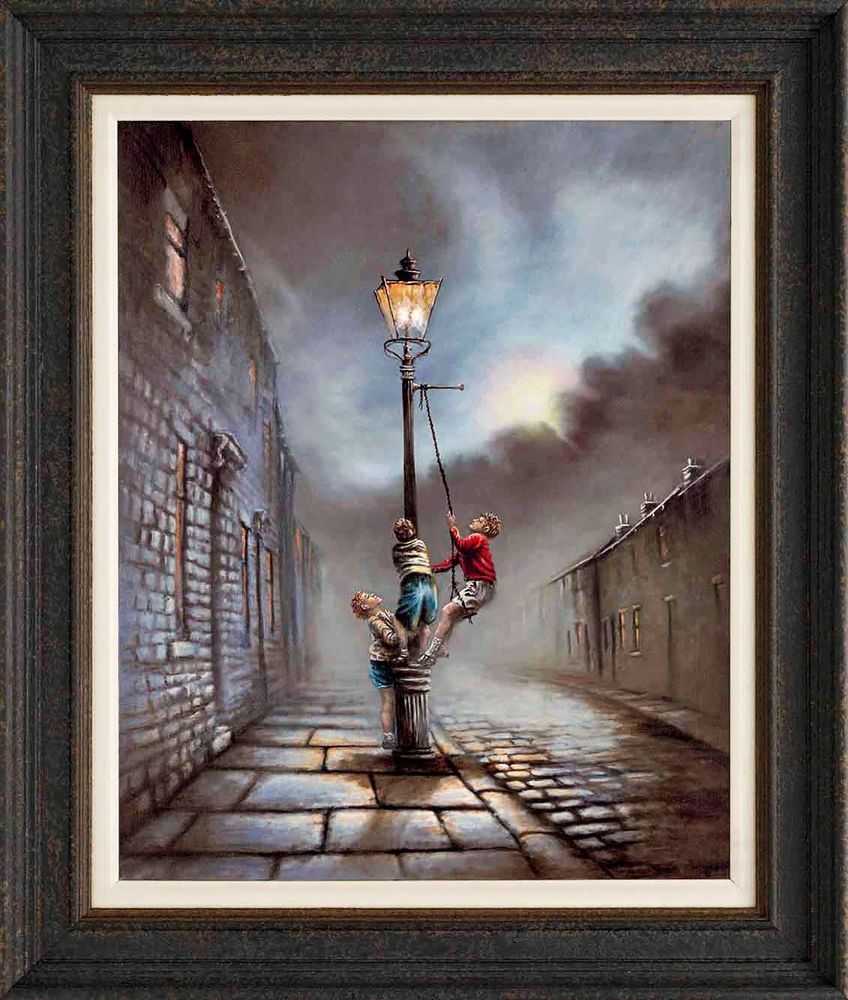 Bob Barker, ‘Just Boys’, 2019, Print, Hand-varnished giclée canvas on board, Castle Fine Art, Framed