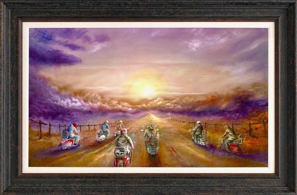 Bob Barker, ‘Mod Life Crisis’, 2020, Print, Hand-varnished giclée on canvas, Castle Fine Art, Framed
