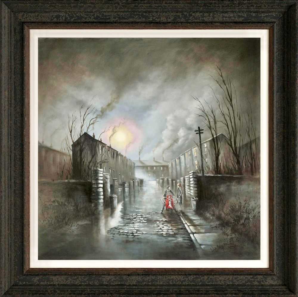 Bob Barker, ‘Vespa Moon’, 2013, Print, Fine Art Print, Castle Fine Art, Framed
