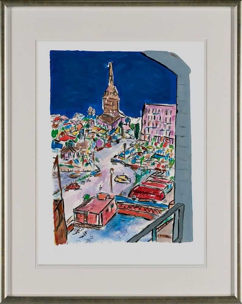 Bob Dylan, ‘Bell Tower In Stockholm (2013) (Framed)’, 2013, Print, Fine Art Print, Castle Fine Art, Numbered, Framed