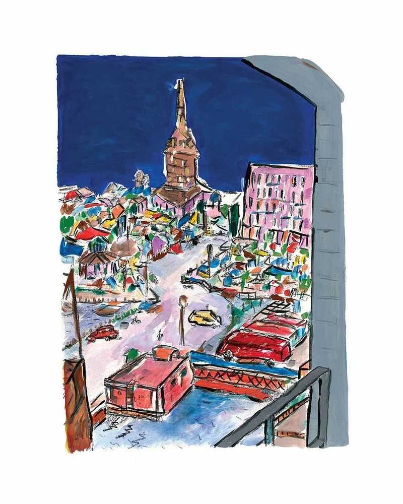 Bob Dylan, ‘Bell Tower in Stockholm’, 2018, Print, Fine art print, Halcyon Gallery, Numbered