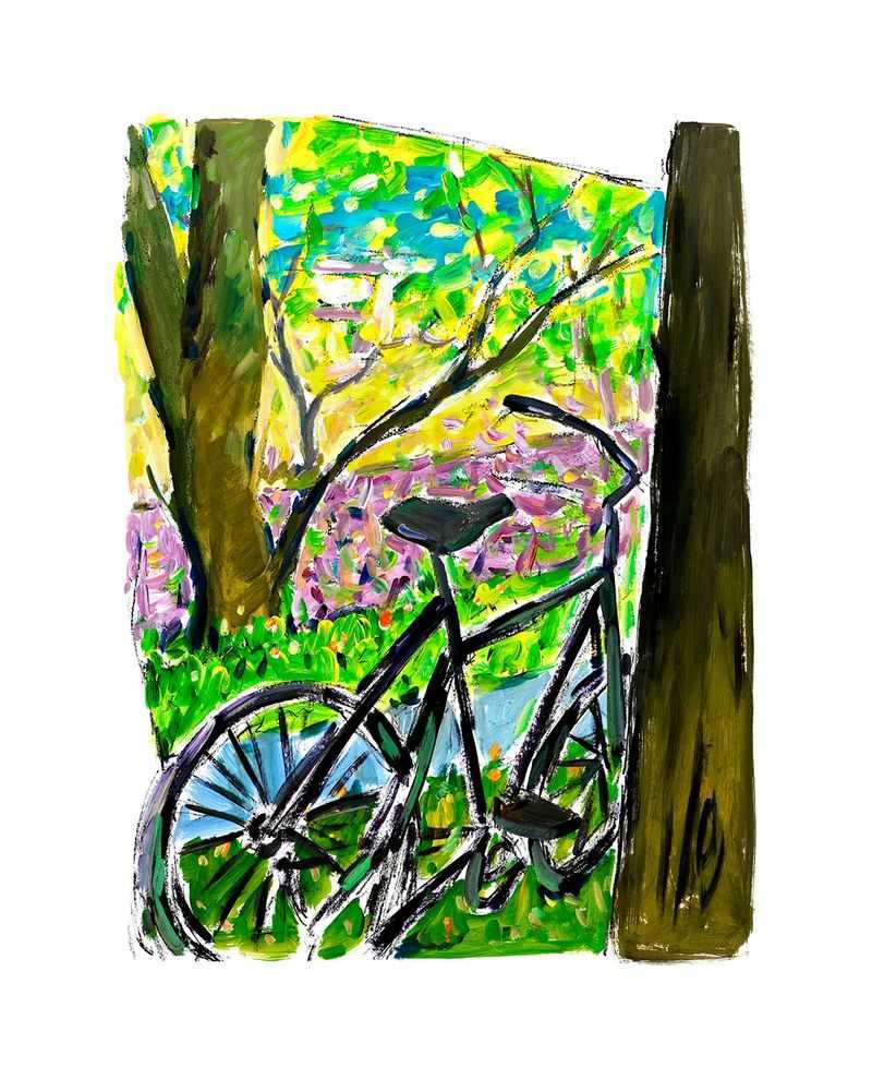 Bob Dylan, ‘Bicycle’, 2018, Print, Fine art print, Halcyon Gallery, Numbered