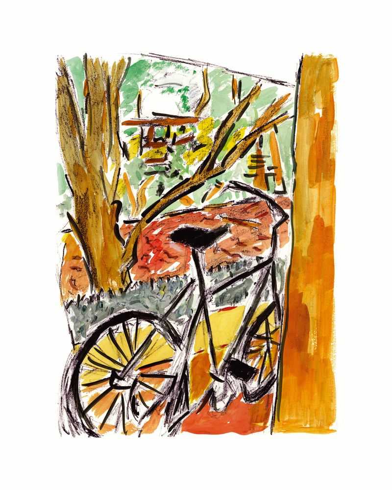 Bob Dylan, ‘Bicycle (2009)’, 2009, Print, Fine art print, Halcyon Gallery, Numbered