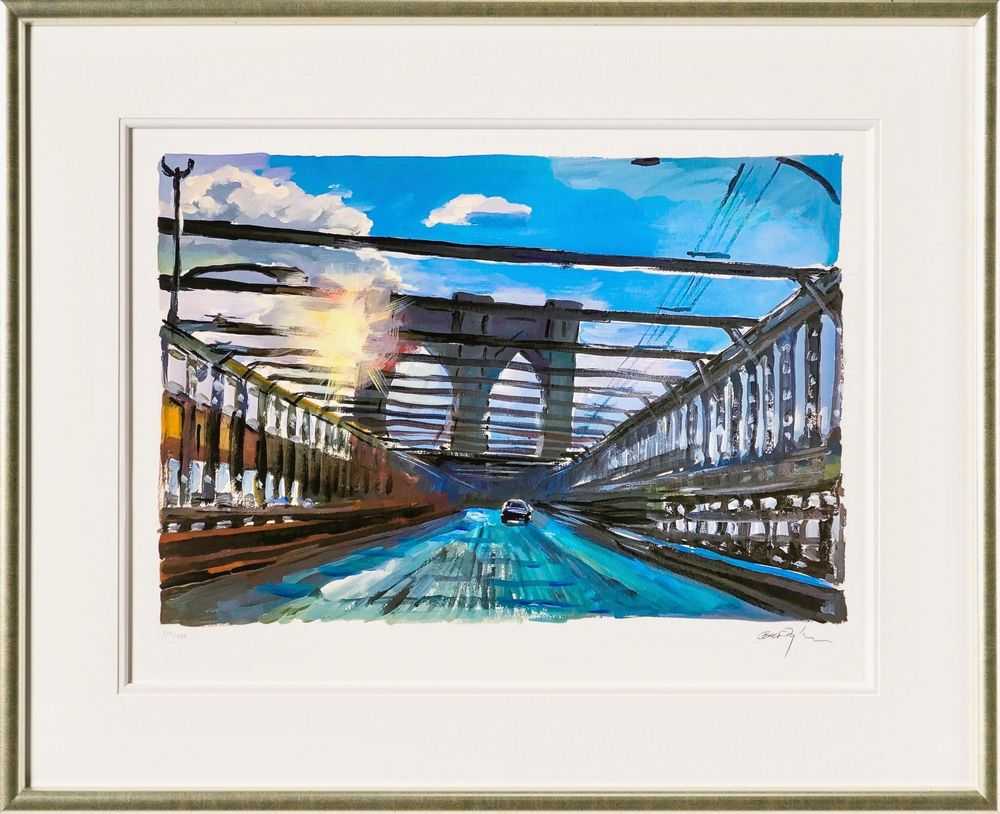 Bob Dylan, ‘Brooklyn Bridge, 7am (2023) (Framed)’, 2023, Print, Fine Art Print, Castle Fine Art, Numbered, Framed