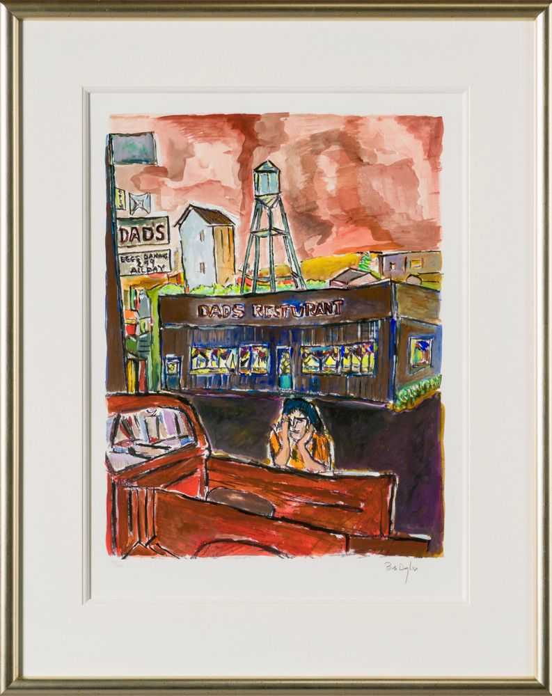 Bob Dylan, ‘Dad's Restaurant (2008) (Framed)’, 2008, Print, Fine Art Print, Castle Fine Art, Numbered, Framed