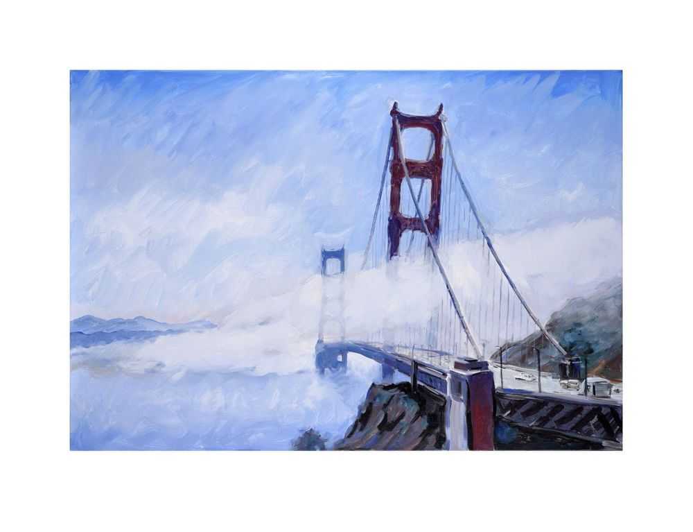 Bob Dylan, ‘Early Morning, Golden Gate Bridge’, 2019, Print, Fine art print, Halcyon Gallery, Numbered, Framed