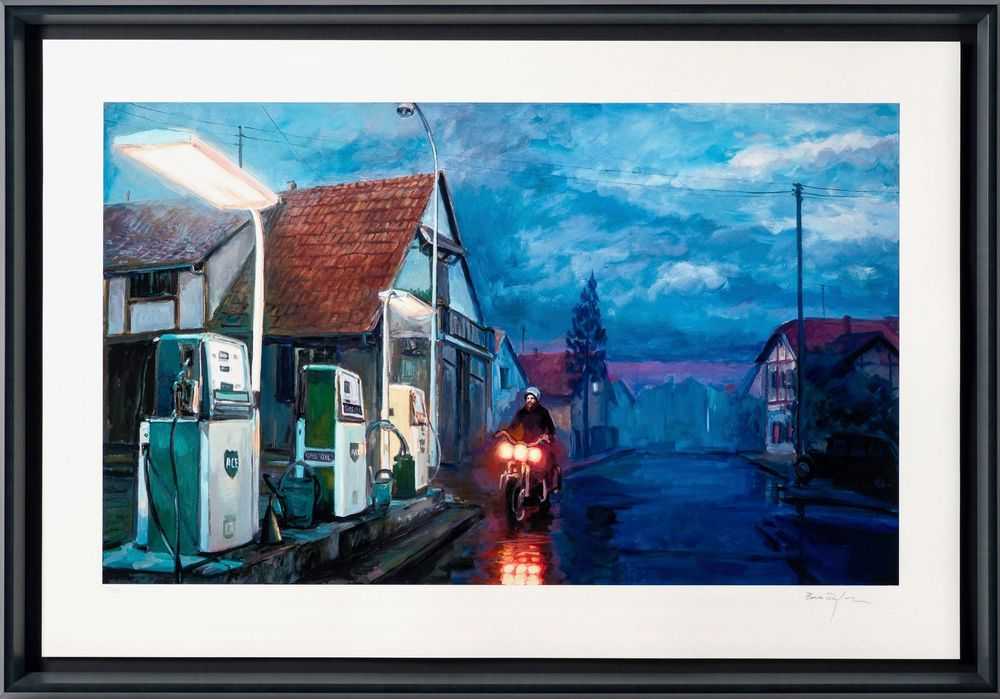 Bob Dylan, ‘Edge of Town (2021) (Framed)’, 2021, Print, Fine Art Print, Castle Fine Art, Numbered, Framed