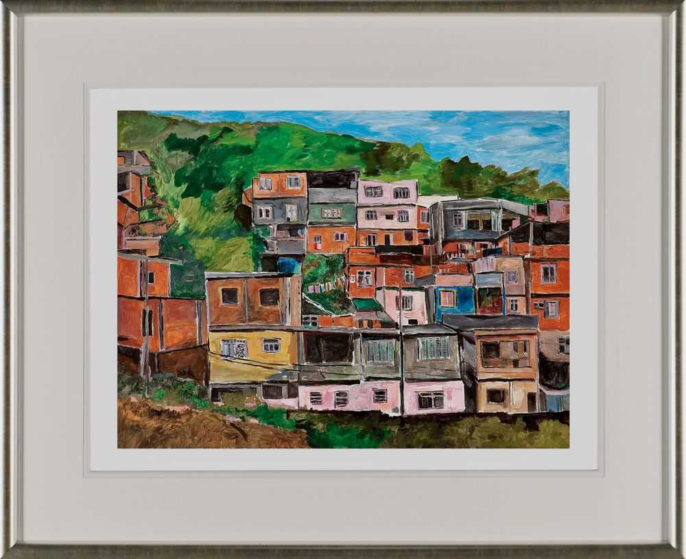 Bob Dylan, ‘Favela Villa Candido (2015) (Framed)’, 2015, Print, Fine Art Print, Castle Fine Art, Numbered, Framed