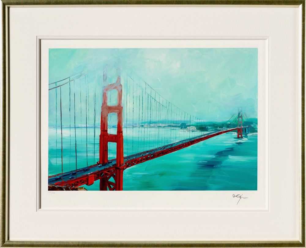 Bob Dylan, ‘Golden Gate Bridge (2023) (Framed)’, 2023, Print, Fine Art Print, Castle Fine Art, Numbered, Framed