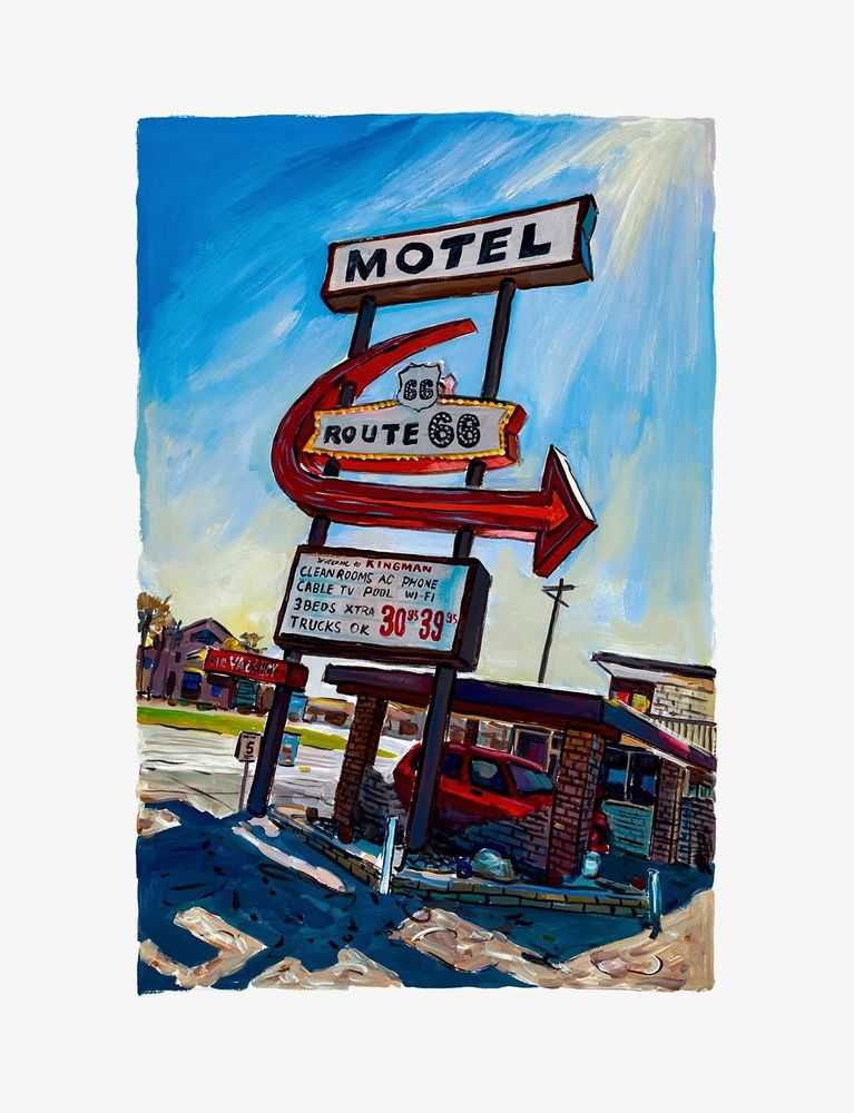 Bob Dylan, ‘Kingman, Arizona (2017) (Framed)’, 2017, Print, Fine Art Print, Castle Fine Art, Numbered, Framed