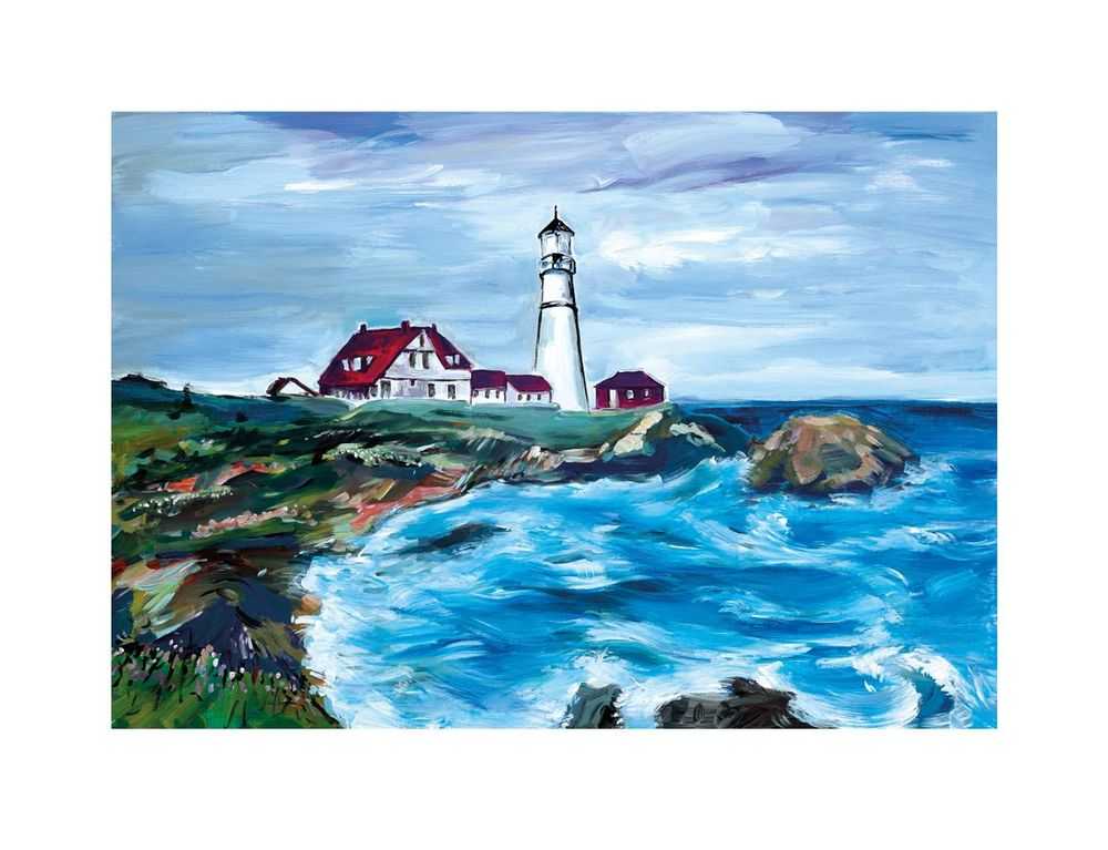 Bob Dylan, ‘Lighthouse in Maine (2017)’, 2017, Print, Fine art print, Halcyon Gallery, Numbered