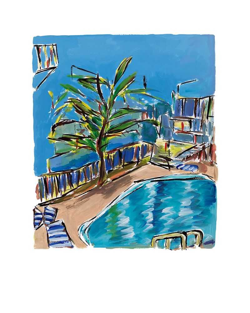 Bob Dylan, ‘Motel Pool’, 2018, Print, Fine art print, Halcyon Gallery, Numbered