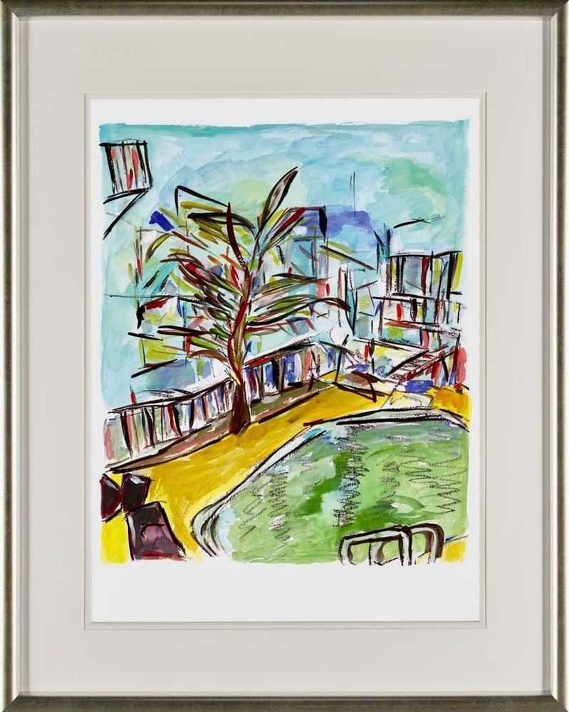 Bob Dylan, ‘Motel Pool (2009) (Framed)’, 2009, Print, Fine Art Print, Castle Fine Art, Numbered, Framed