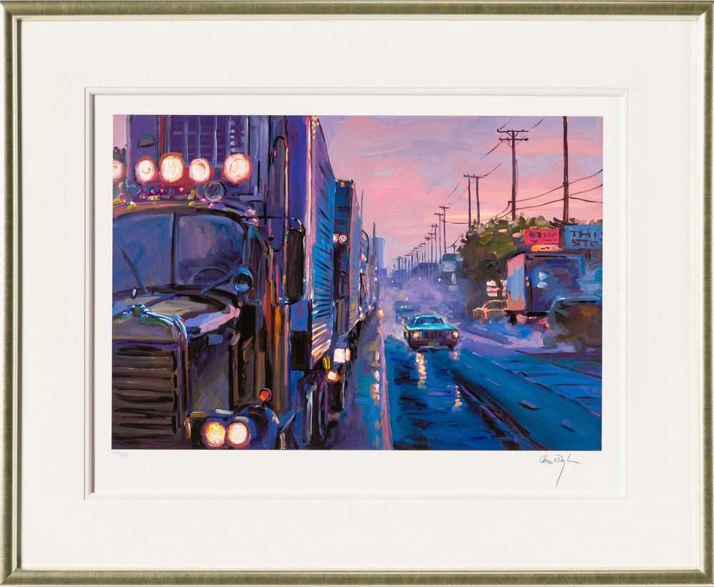 Bob Dylan, ‘Omaha Rain (2023) (Framed)’, 2023, Print, Fine Art Print, Castle Fine Art, Numbered, Framed