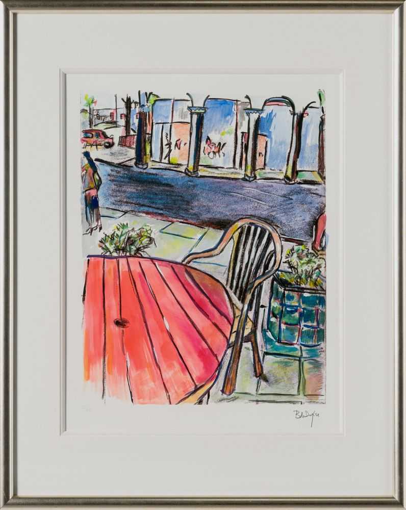 Bob Dylan, ‘Sidewalk Café (2008) (Framed)’, 2008, Print, Fine Art Print, Castle Fine Art, Numbered, Framed