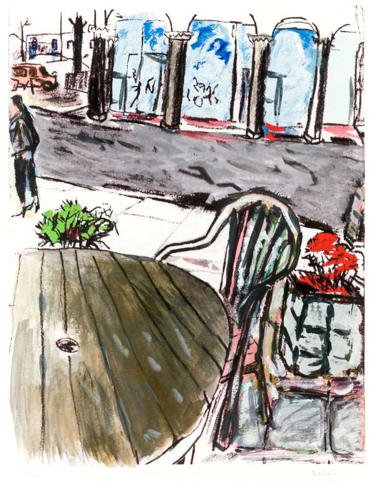 Bob Dylan, ‘Sidewalk Café (2011)’, 2011, Print, Fine art print, Halcyon Gallery, Numbered