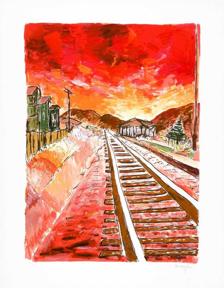 Bob Dylan, ‘Train Tracks (2020 - Red)’, 2020, Print, Fine art print, Halcyon Gallery, Numbered
