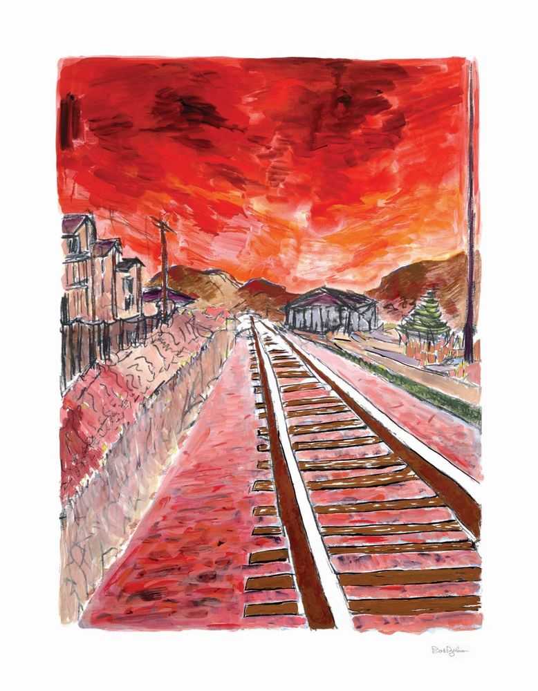 Bob Dylan, ‘Train Tracks (Red 2012)’, 2012, Print, Fine art print, Halcyon Gallery, Numbered