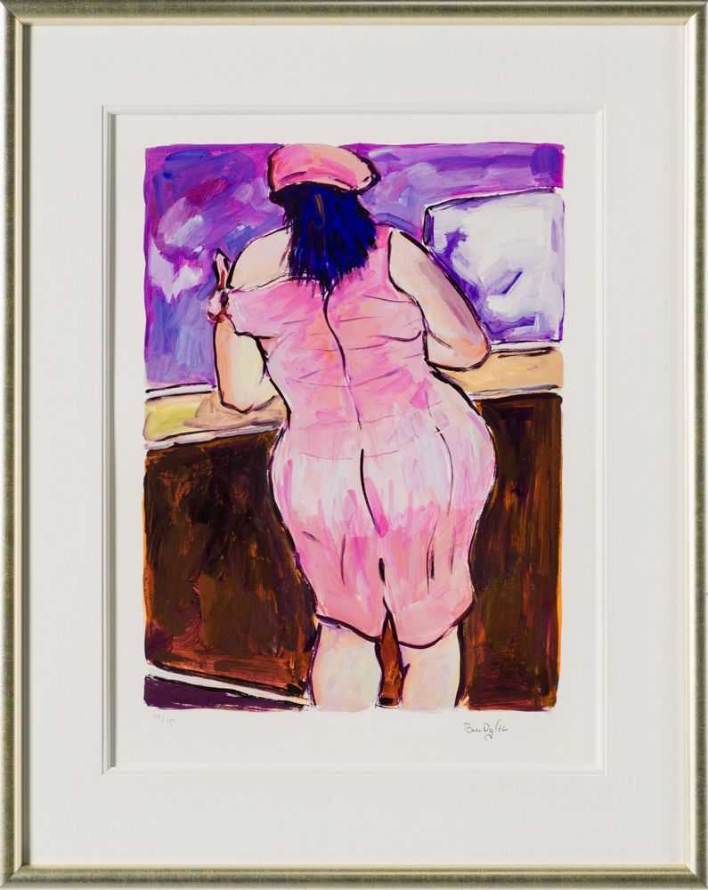 Bob Dylan, ‘Woman In Red Lion Pub (2018) (Framed)’, 2018, Print, Fine Art Print, Castle Fine Art, Numbered, Framed
