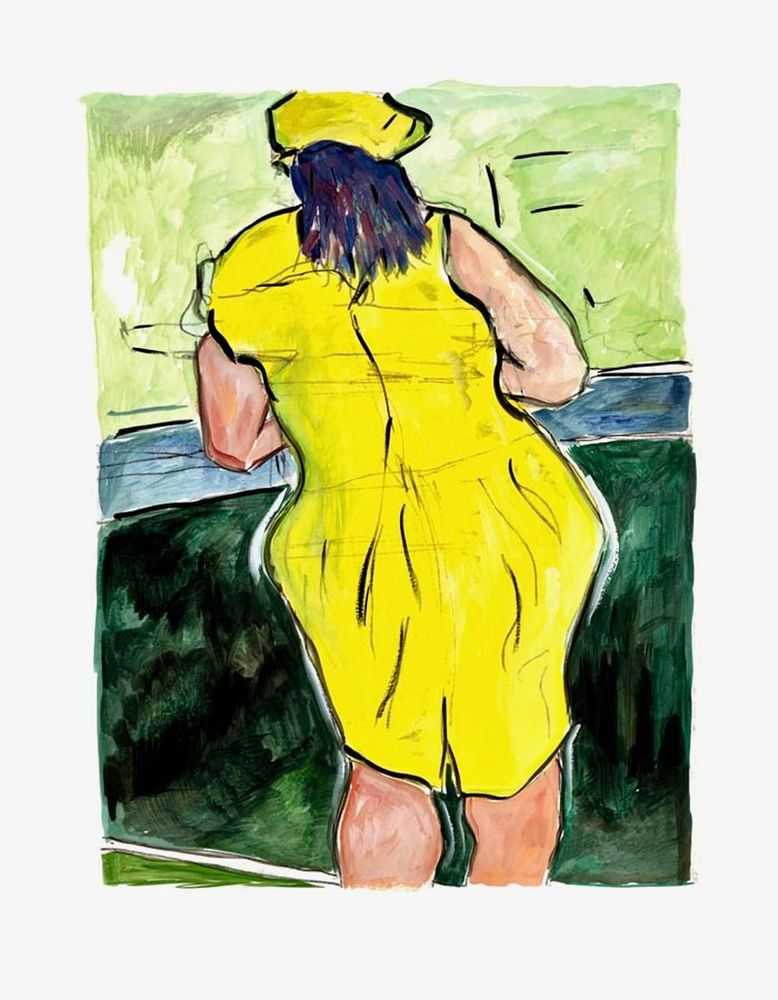 Bob Dylan, ‘Woman in Red Lion Pub - Medium (2008) (Framed)’, 2008, Print, Fine Art Print, Castle Fine Art, Numbered, Framed
