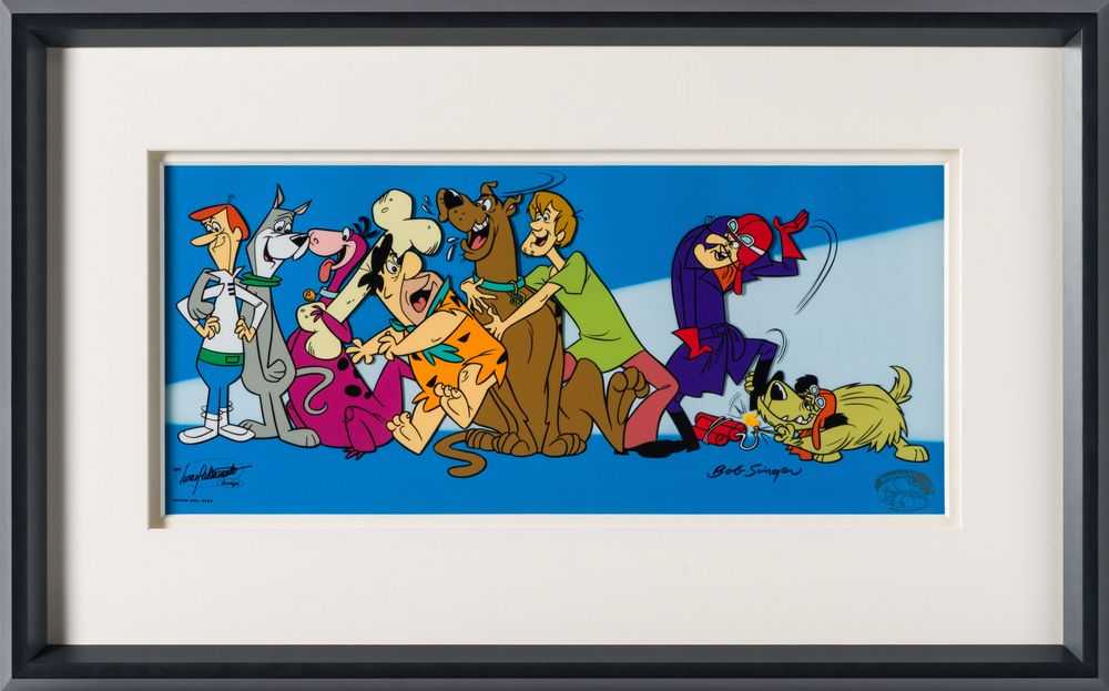 Bob Singer, ‘A Man and His Dog’, 2020, Print, Limited edition serigraph cel with printed background, Castle Fine Art, Framed