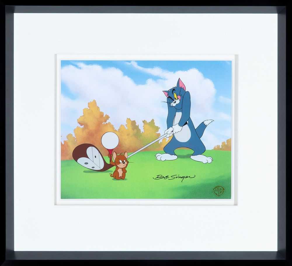 Bob Singer, ‘Tee Time’, 2020, Print, Limited edition serigraph cel with printed background, Castle Fine Art, Numbered, Framed