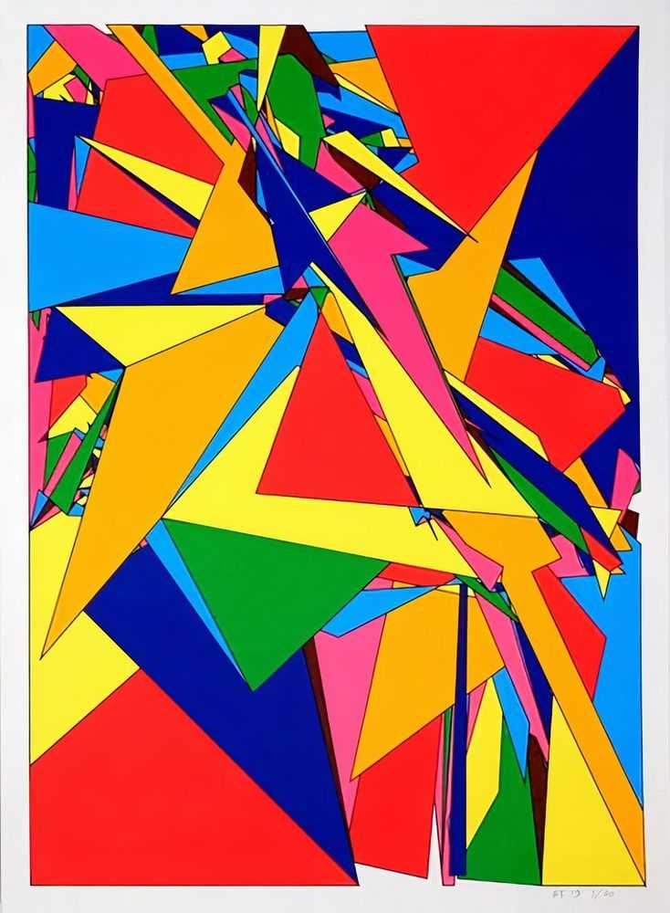Boris Tellegen, ‘Glitch III’, 14-02-2019, Print, 9 colours Silkscreen print on Stucco Old mill 320 gr Paper, Alice Gallery, Numbered